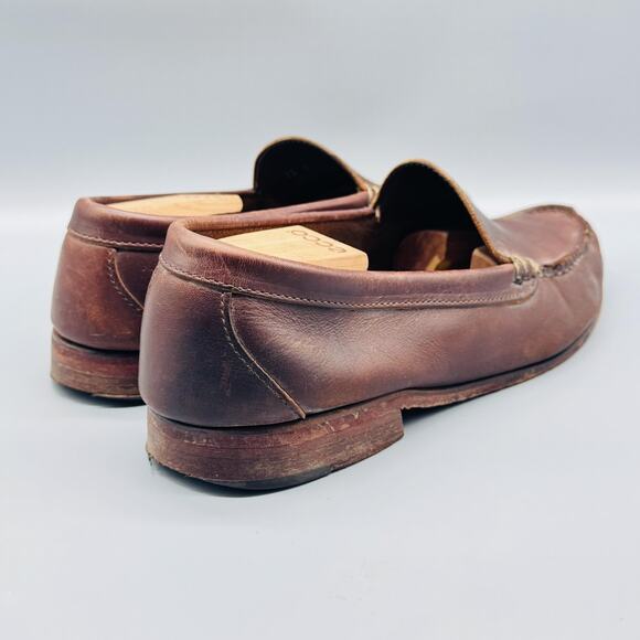 Oak Street Bootmakers Shoes Mens 12 Brown Leather Venetian Loafer Trunk Club USA - Picture 6 of 10